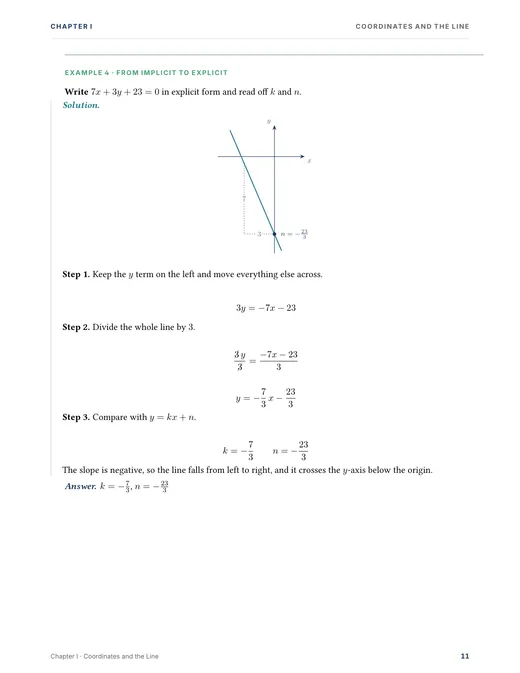 Analytic Geometry in the Plane — Complete Study Bundle, sample page 2