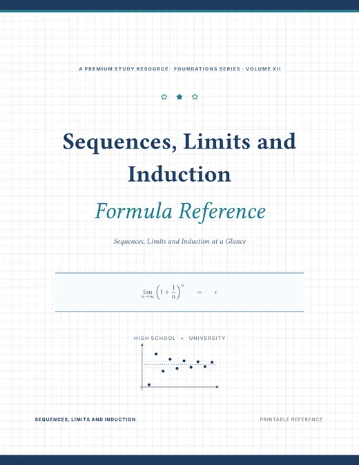 Sequences, Limits and Induction — Complete Study Bundle, sample page 4