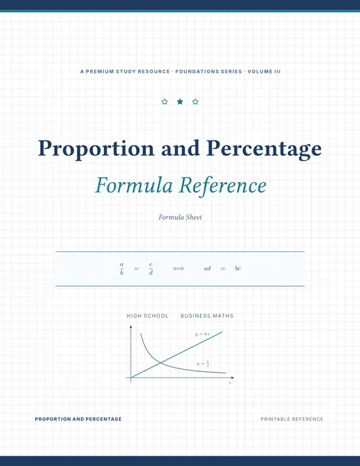 Proportion and Percentage — Complete Study Bundle, sample page 4