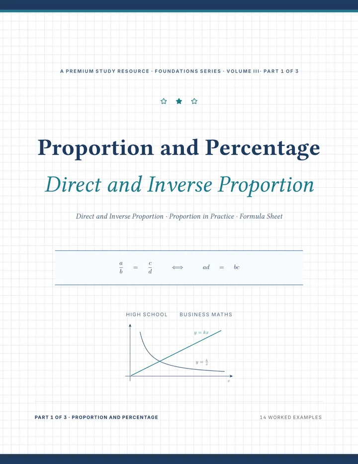 Cover of Proportion and Percentage — Complete Study Bundle
