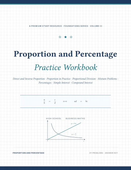 Proportion and Percentage — Complete Study Bundle, sample page 3