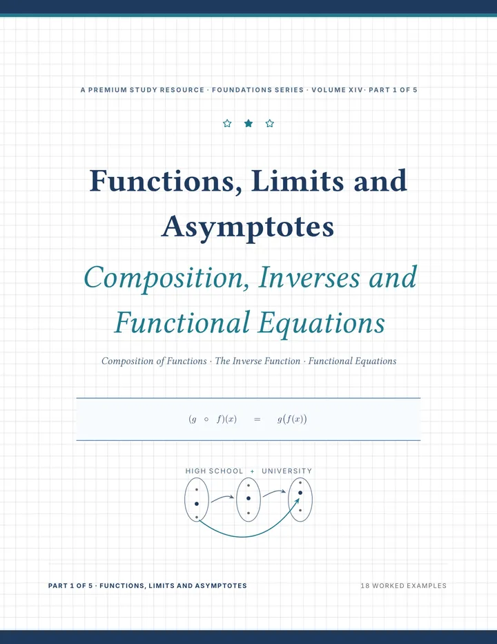Cover of Functions, Limits and Asymptotes — Complete Study Bundle