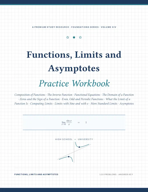 Functions, Limits and Asymptotes — Complete Study Bundle, sample page 3