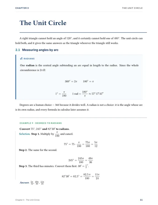 Trigonometry — Complete Study Bundle, sample page 2