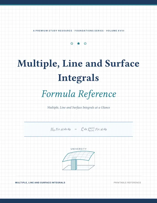 Multiple, Line and Surface Integrals — Complete Study Bundle, sample page 4